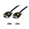 Aptii VGA Monitor Replacement SVGA M-M 15 pin Cable Black