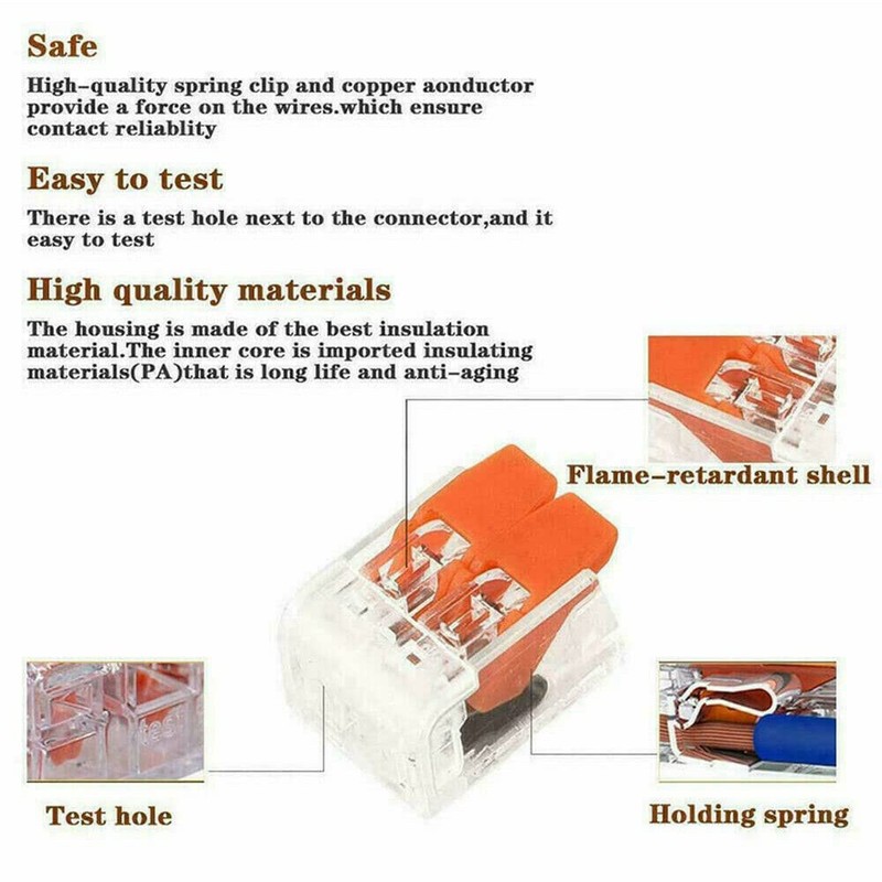 Yotsuba Lever Nut Wire Connector Kit, 75 Pcs Electrical Connector