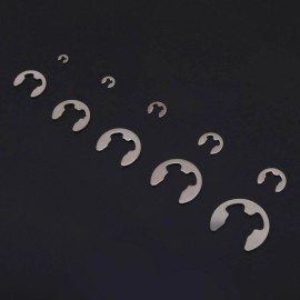 Unbranded Stainless Steel E Clip Retaining Assortment 200pcs M1.5 to M10 Sizes