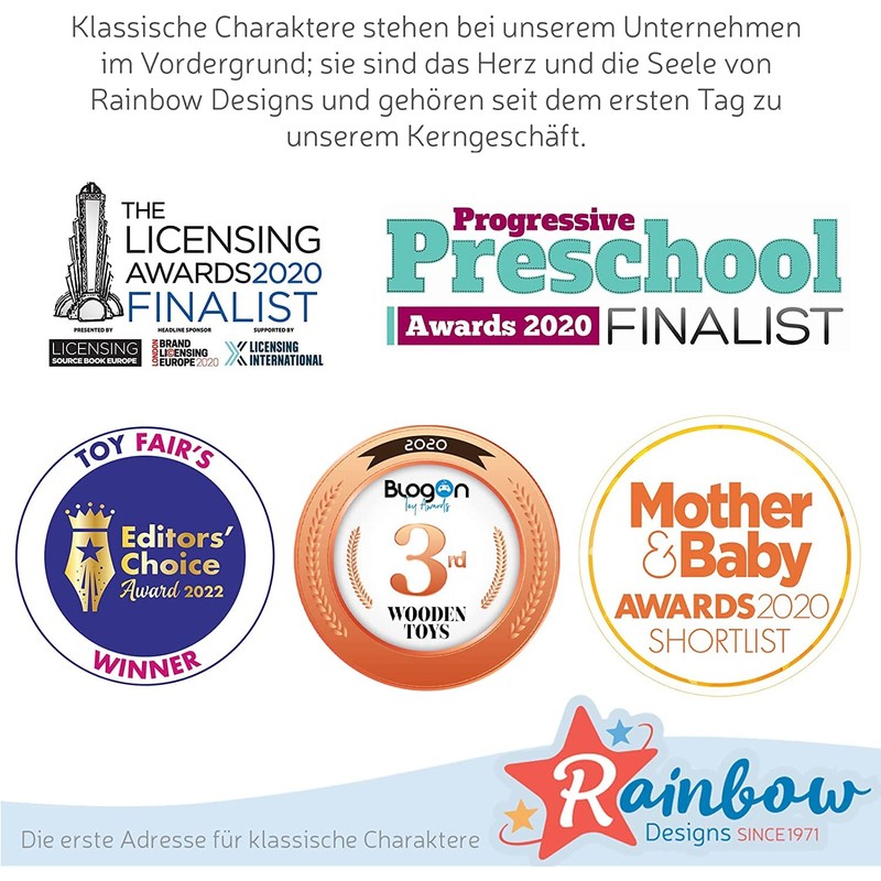 Rainbow Designs EL1448 Elephant Elmer Comfort Blanket, Baby