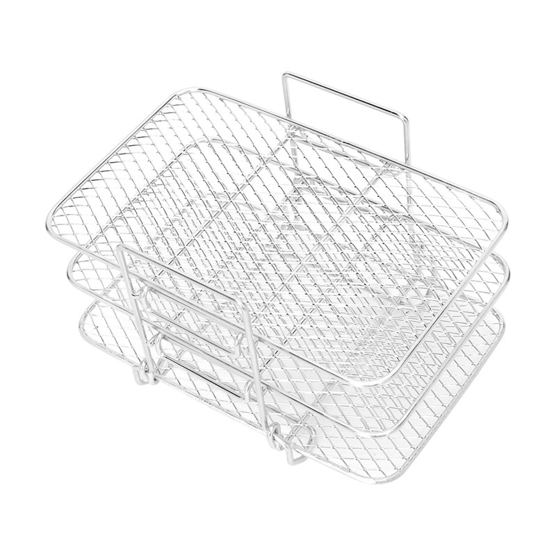 Fryer Racks Stainless Steel 3 Stackable Racks for Ninjia DZ201
