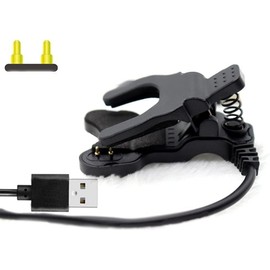 USB Port Compatibility Backup Chargers, 2-Pin 3mm 4mm Clip Type Charging Cable USB Charger Adaptor for Child Smart Watch Wristbands