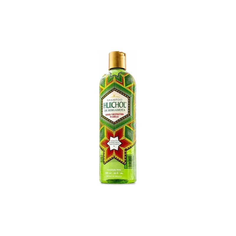 Shampoo Huichol Bergamota 400 ml Crecimiento y Anti Frizz