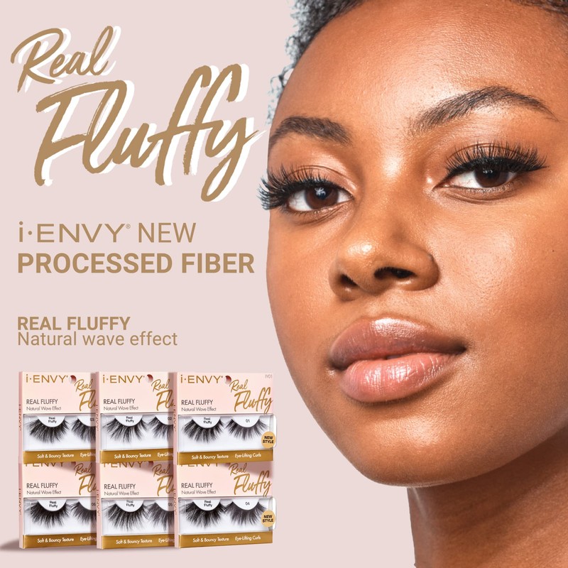 i-ENVY False Lashes Natural Wave Effect Eyelashes Eye Lifting Curls