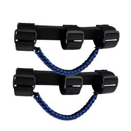 RDFUN Roll Bar Grab Handles for UTV&ATV,Hand Holds fits 1.5-2”Roll Cages for Polaris/Kawasaki/Honda/Yamaha,Paracord,Black/Blue