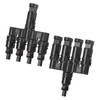 M METERXITY 1-Pair Solar Panel Connector 4 to 1 T