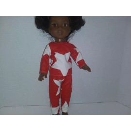 Handmade 14' Doll Clothes made to fit Wellie Wisher /Boy-Glow Dark flannel Pajamas-B201