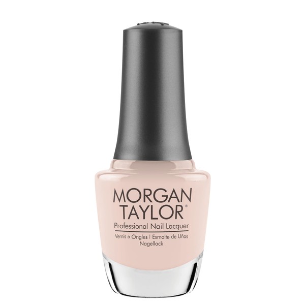 Morgan Taylor Nail Lacquers, Nail Polish, Long Lasting Nail Polish, 0.5 oz (Barely Buff - Palest Pink Creme)