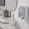 Wall-Mount Toothpaste Dispenser – Push-Activated Automatic Toothpaste Squeezer, No-Drill Water-Resistant