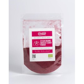 Ceylon Organic Hibiscus Flower Powder 100g, Rich Aroma, Unique Flavour, Taste, Quality, Bio Natural Organic Foods, Bioura