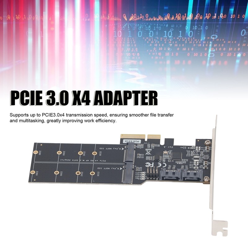 PCIE 3.0 to SATA 3 M.2 Adapter Card High Speed