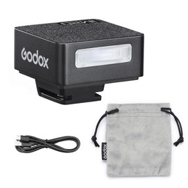 Godox iM20 Mini Flash for Canon, Sony, Fuji, Nikon, Panasonic, Olympus, Pentax, 3s Charging Time, About 440 Flash Times, Lightweight Portable Mini Camera Flash