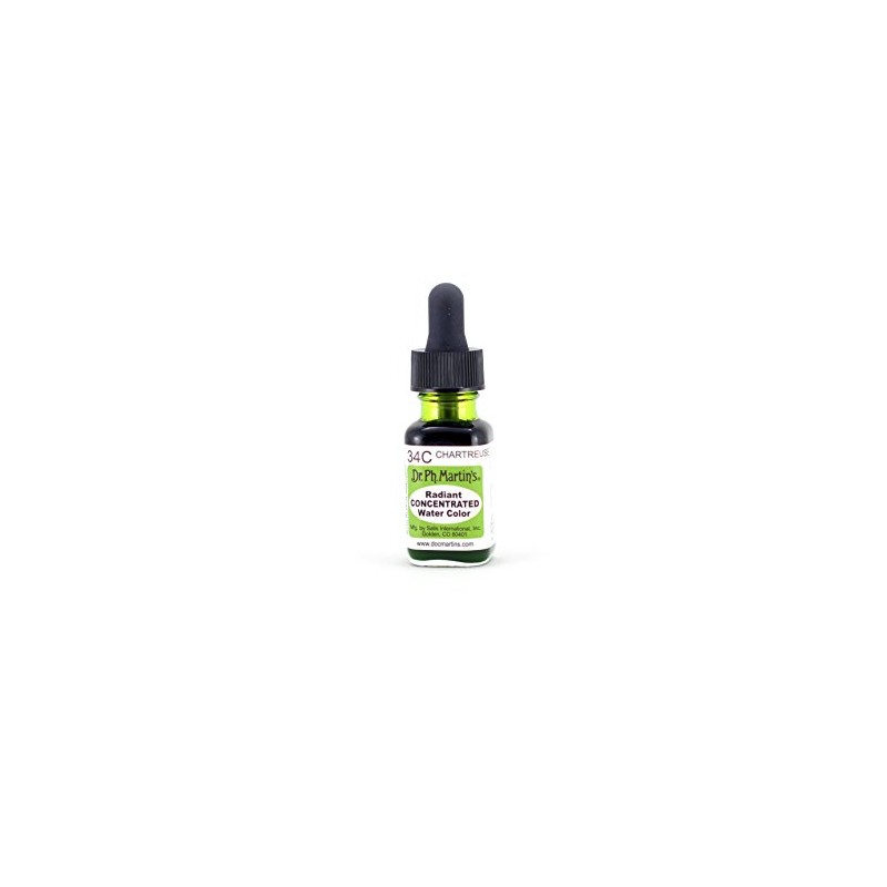 Dr. Ph. Martin's Radiant Concentrated Water Color, 0.5 oz, Chartreuse
