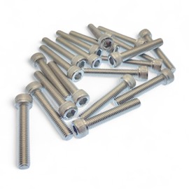 Rubigo M6 Screws, M6x35mm Allen Socket Head Cap Screws - A2 Stainless Steel Screws - 6mm Diameter Fully Threaded Hex Socket Bolt, Screw Caps - M6 Screws Industrial, Indoor Outdoor (20pk)