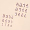 JUSTOTRY Pack of 24 Glitter Plain Nails for Sticking, Short,
