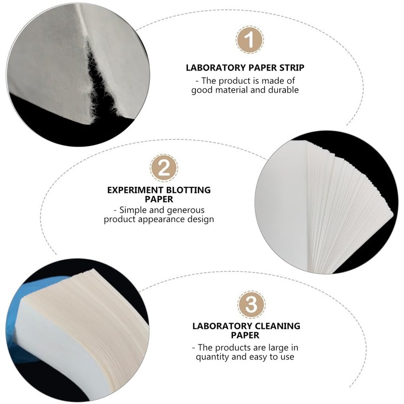 ibasenice 1000Pcs Chromatography Paper Strip - Paper Chemistry Laboratory Removal