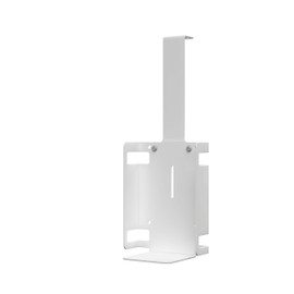 Add-On Sanitizer Bottle Holder – CTA Add-On Universal Metal Bottle Holder for Hand Sanitizer or Wipes Dispensers – Compatible with CTA PAD-PARAF Floor Stands & More CTA Products - White - (ADD-SB2W)