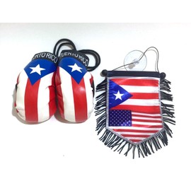 Puerto Rico flags Boxing Gloves Puerto Rican flag hanging rearview mirror home & auto Decoration Car accessories Boricua PR flag