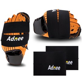 Adnee 2 Pack Glove Wrap - Softball and Baseball Glove Strap - Baseball Glove Wrap Band for Quickly Keep The Pocket Formed Fit All Gloves