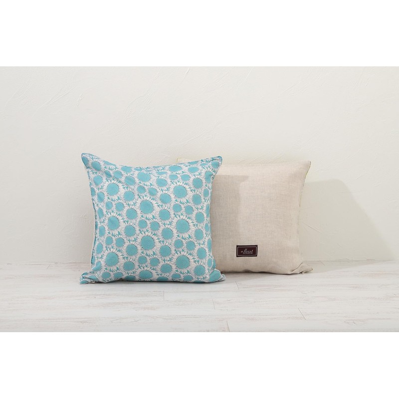 DDintex FLORET LONDON Cushion Cover Hello Sunshine Blue 45x45cm [With
