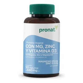 Suplemento Magnesio Zinc Proteína Vegetal Pronat Sabor