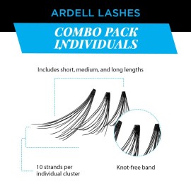 Ardell False Eyelashes Combo Pack of 4 Reusable Natural Customizable Falsies