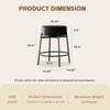 SoarFlash Modern Rotatable Bar Stools Set of 4, 24" Sherpa