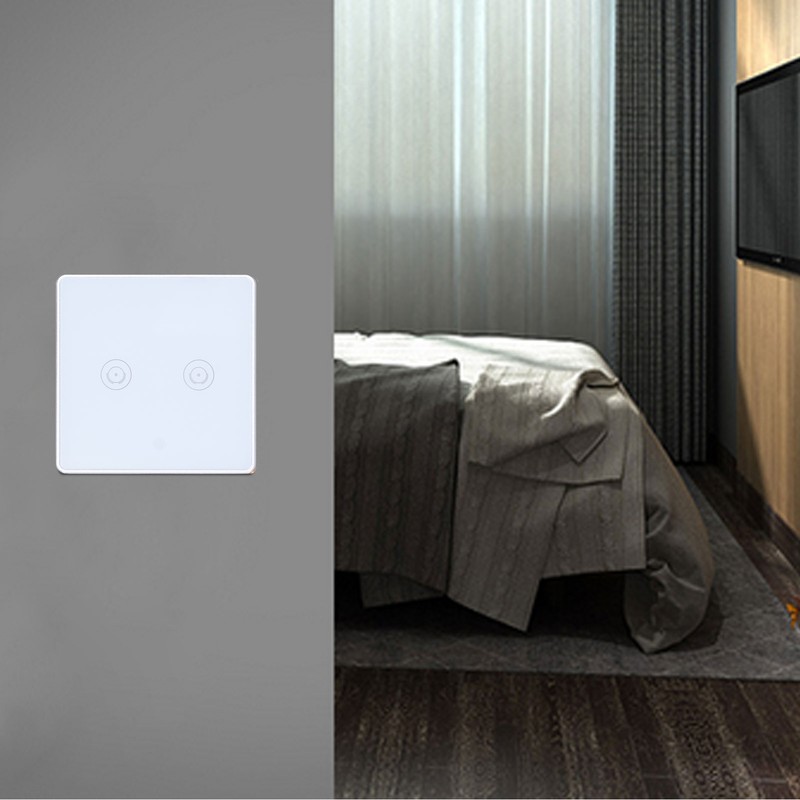 2 Gang Smart Touch Switch WiFi British Standard for Google
