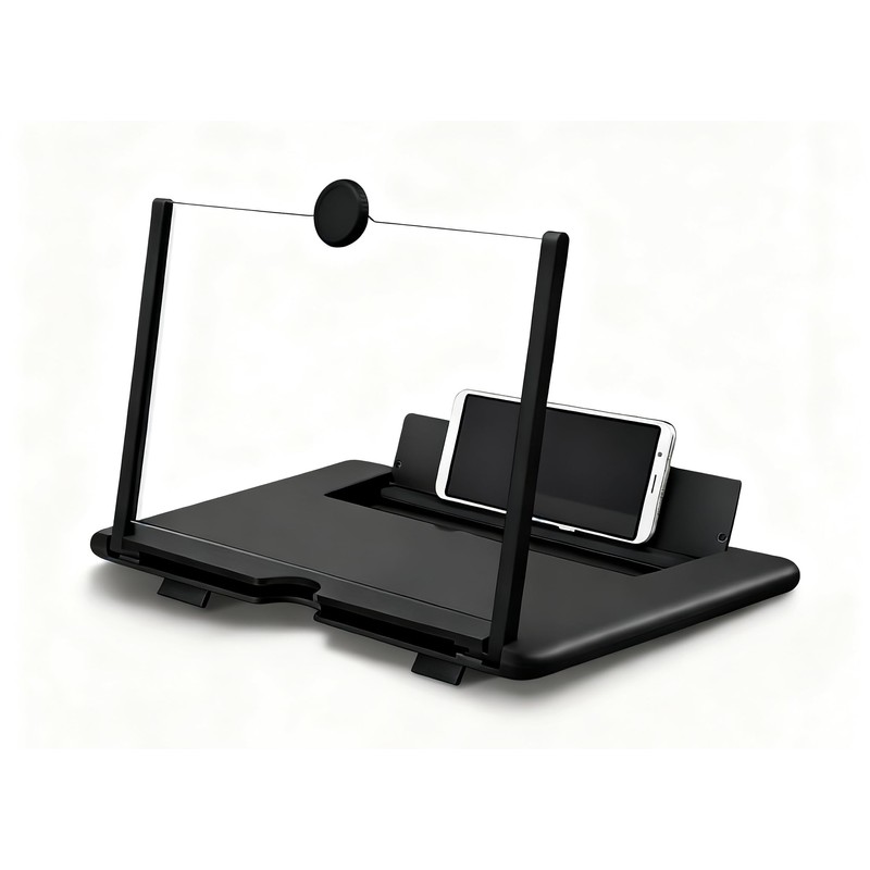 12-inch Phone Screen Magnifier, Foldable Phone Stand with Screen Magnification