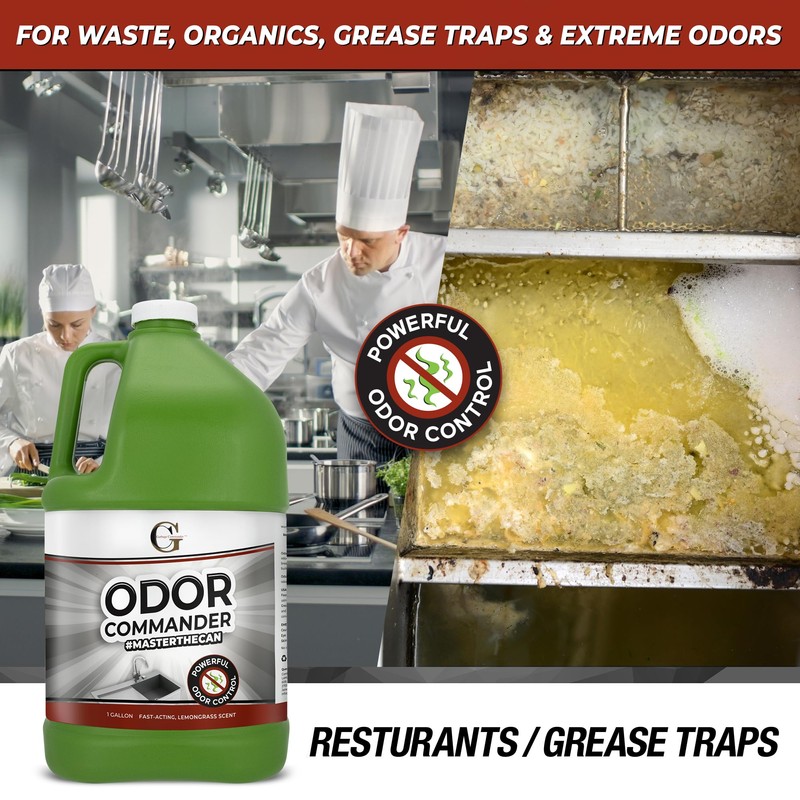 Garbage Commander Odor Commander, Odor Control Spray Bottle, 1 Gallon