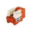 Monoprice Cat6�Punch Down Keystone Jack - Orange