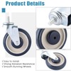 FLKQC 4 Pack Shopping Cart Replacement Wheels Kit 5-inch Stem