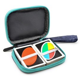YSAGI Travel with UNO Pouch, Compatible with Card Game, Holds up to 150 Cards, Soft Cloth, Waterproof All-Round Protection, Compatible with UNO Cards, for Outdoor Games or Camping, blue, bag cover