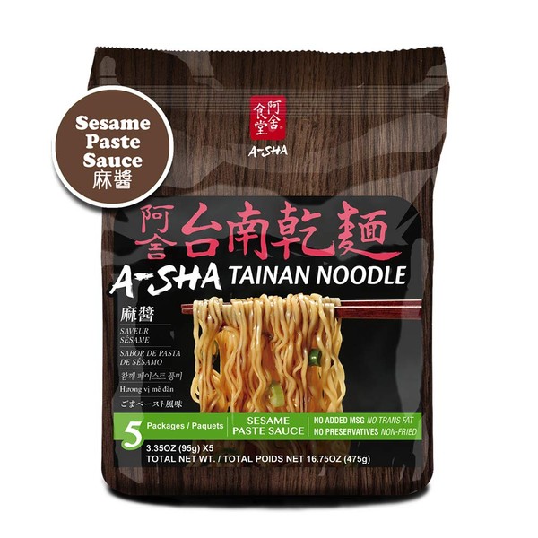 Asha Healthy Ramen Noodles (Sesame Paste, Thin Size Tainan Noodle)