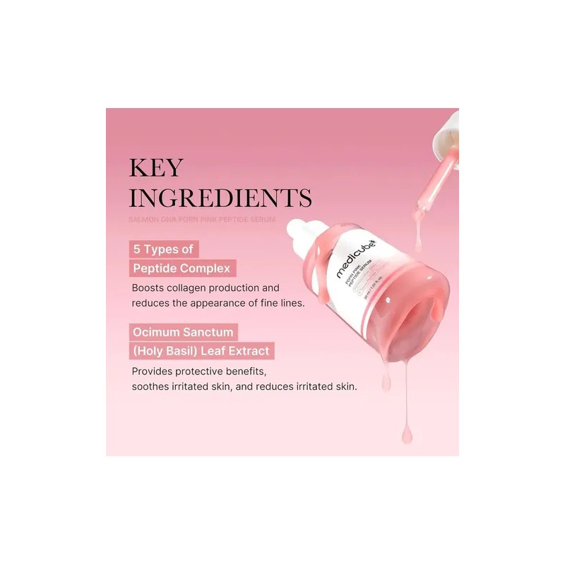 Medicube Pdrn Serum De Peptido Rosa Glow Peptido, Niacinamid
