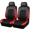 CAR PASS Leather Car Seat Covers Front Seats Only, with