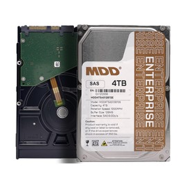 MDD MAXDIGITALDATA 4TB 7200RPM 128MB Cache SAS 12Gb/s 3.5inch Internal Enterprise Hard Drive (MD4TSAS12872E) (Renewed)