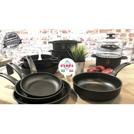 Olympia 20 cm / 7.9 Inch Supreme Die-Cast Aluminum Nonstick Frying Pan, Made in Italy