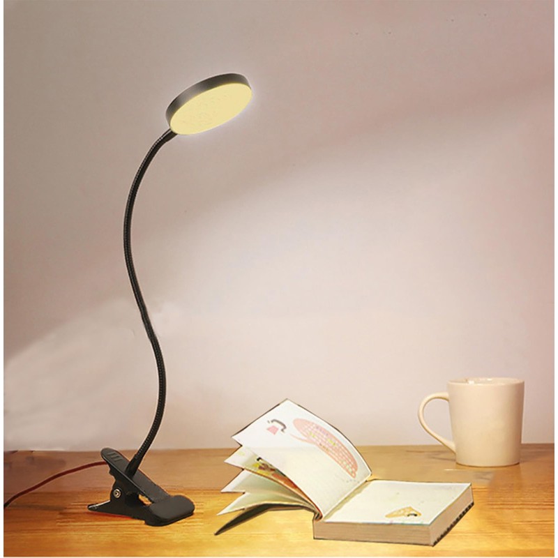 CRISETEK Clip on Desk lamp, Reading Light, Reading lamp, Flexible