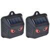 2pcs Animal Repeller Red LED Strobe Lights Waterproof Design Solar