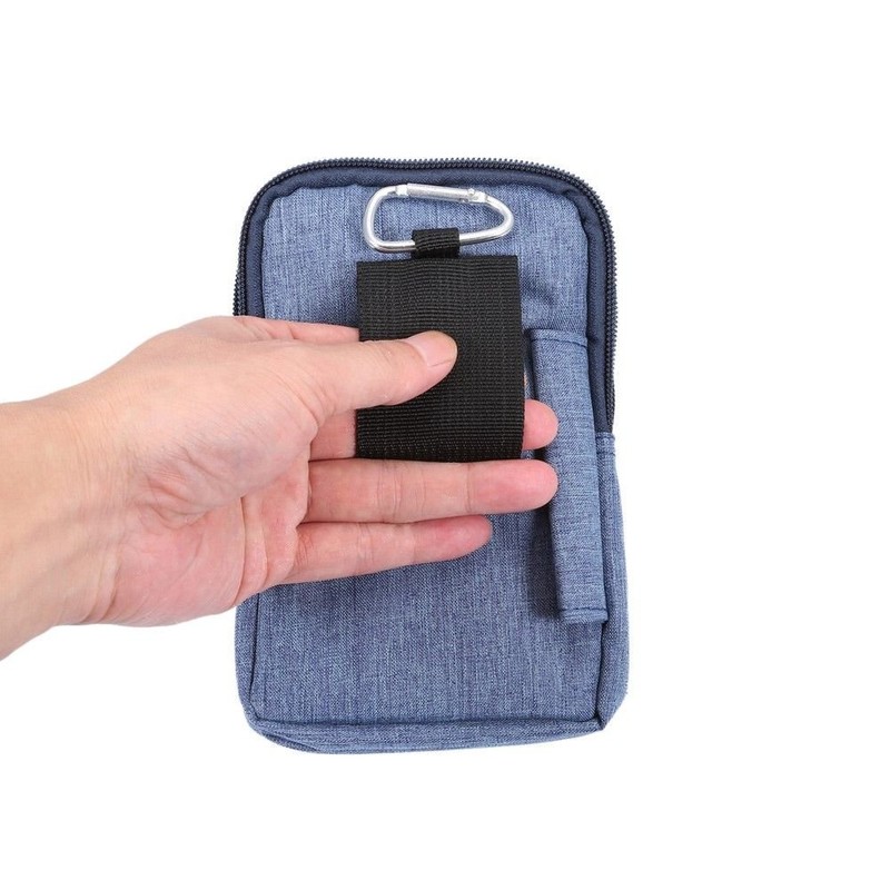 DFV mobile - Belt Multi-Functional Vertical Stripes Pouch Bag Case