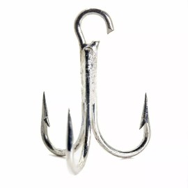 Mustad 35517-DT 4/0 Open Ring 3x Strong Treble Hooks Saltwater CHOOSE QTY - 100 Pack
