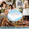 Huoshange 6 Pack 19x14x4 Inch Auto-Popup Large Rectangle Cake Boxes