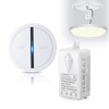 HAPYTHDA Wireless Light Switch, No In-Wall Wiring Required, Waterproof Remote