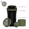 Artoid Sports Protein Shaker Bottle, 24-Ounce, Dual Mixing Technology, BPA