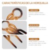 Mythya Broches para el Cabello, Pinzas de Doble Agarre 20