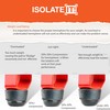1.75" Dia Sorbothane Hemisphere Rubber Bumper Non-Skid Feet 30 Duro