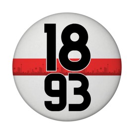 Stuttgart Brustring 1893 Magnet with Skyline Football Fridge Magnet for Stuttgart Fans