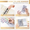 Taope Budget Planner, 6-Ring A6 Budget Binder, Money Organiser, with