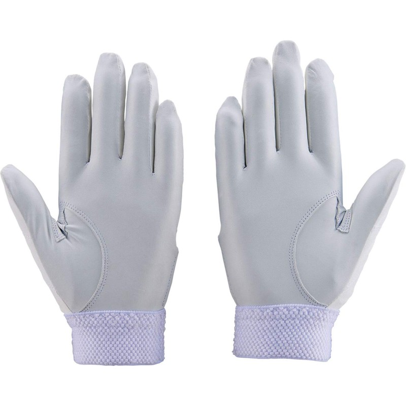 Zett BG681HSA Batting Gloves, Palm, Natural Leather, Both Hands, High